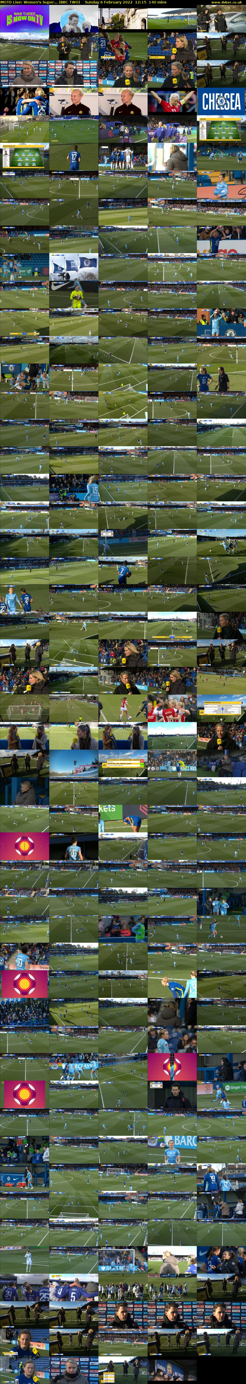 MOTD Live: Women's Super... (BBC TWO) Sunday 6 February 2022 12:15 - 14:35