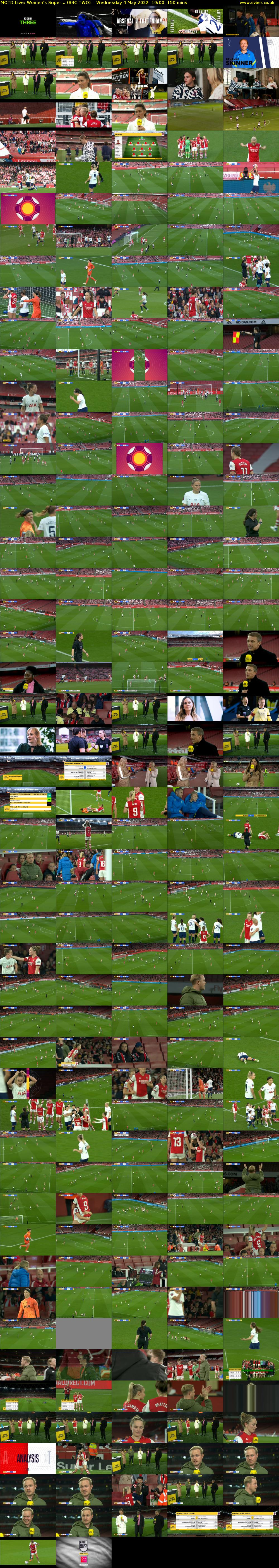 MOTD Live: Women's Super... (BBC TWO) Wednesday 4 May 2022 19:00 - 21:30