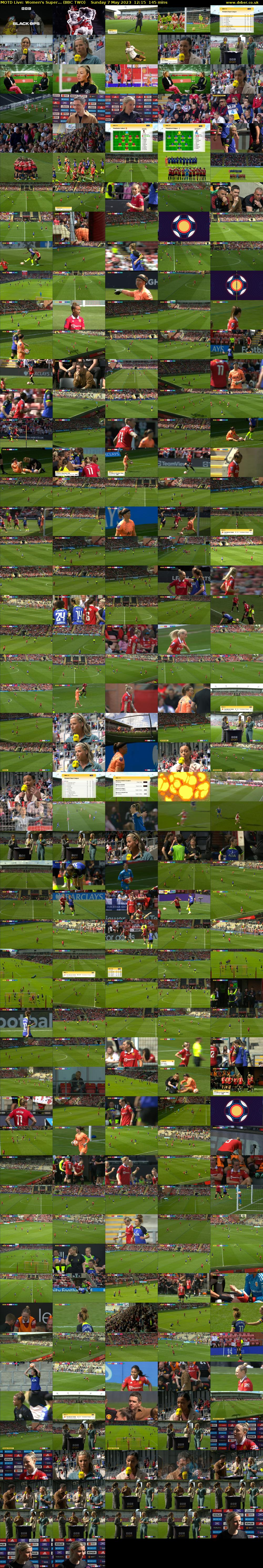 MOTD Live: Women's Super... (BBC TWO) Sunday 7 May 2023 12:15 - 14:40