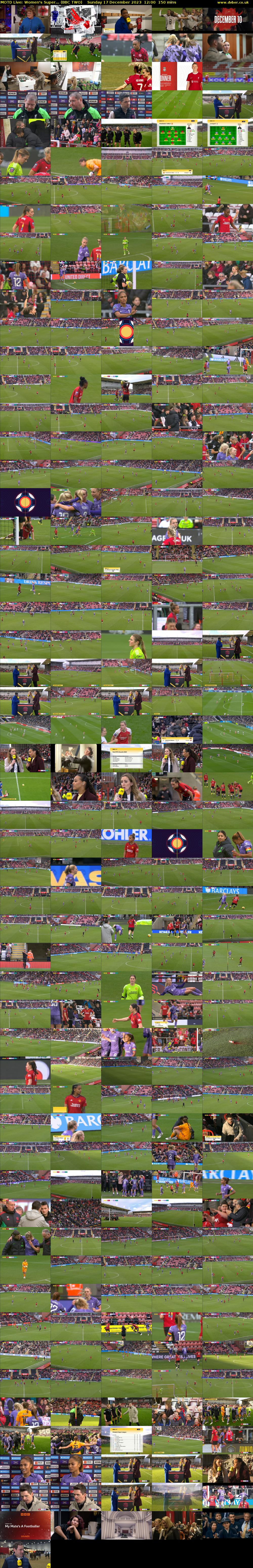 MOTD Live: Women's Super... (BBC TWO) Sunday 17 December 2023 12:00 - 14:30