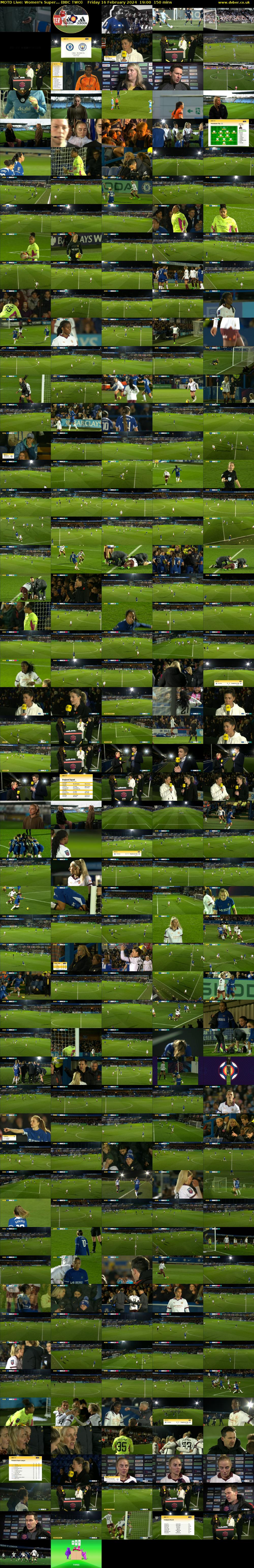 MOTD Live: Women's Super... (BBC TWO) Friday 16 February 2024 19:00 - 21:30