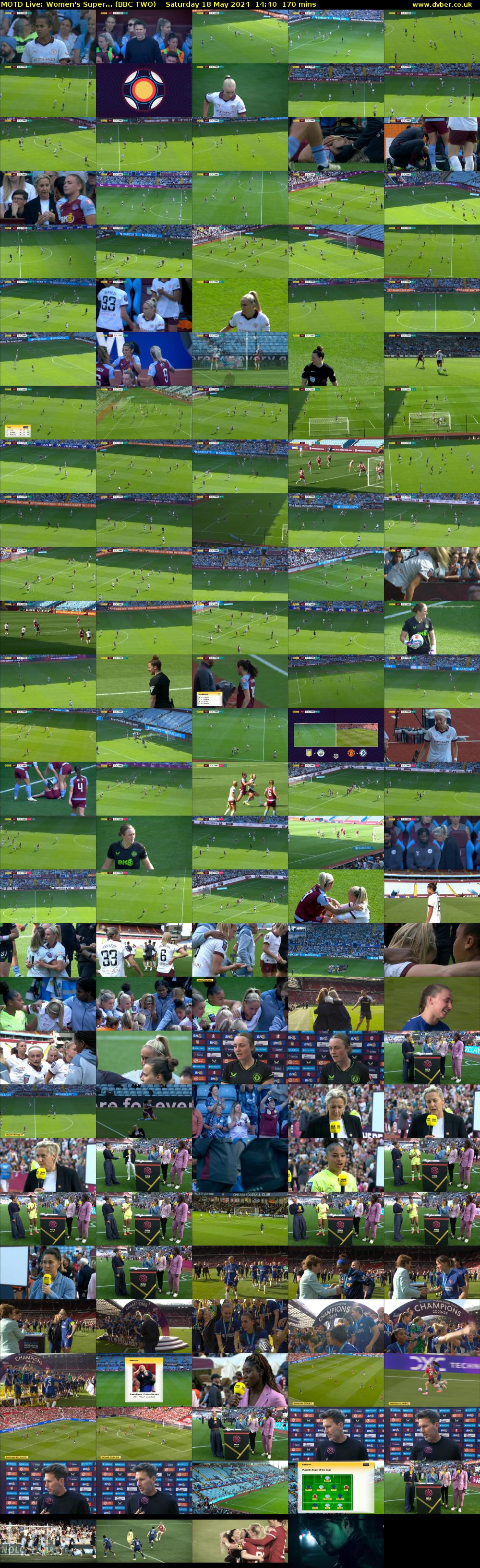 MOTD Live: Women's Super... (BBC TWO) Saturday 18 May 2024 14:40 - 17:30