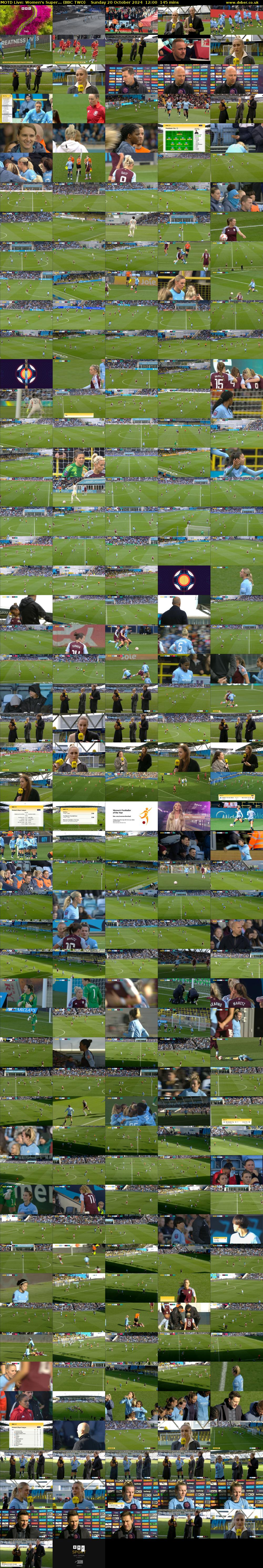 MOTD Live: Women's Super... (BBC TWO) Sunday 20 October 2024 12:00 - 14:25