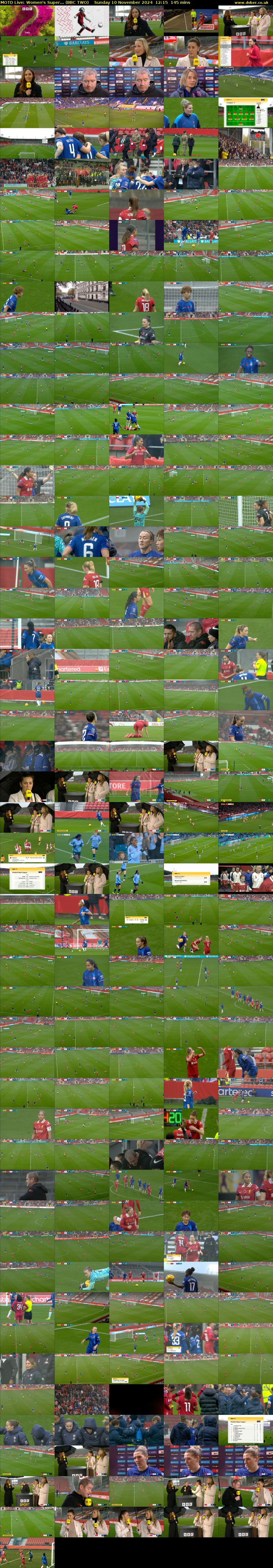 MOTD Live: Women's Super... (BBC TWO) Sunday 10 November 2024 12:15 - 14:40