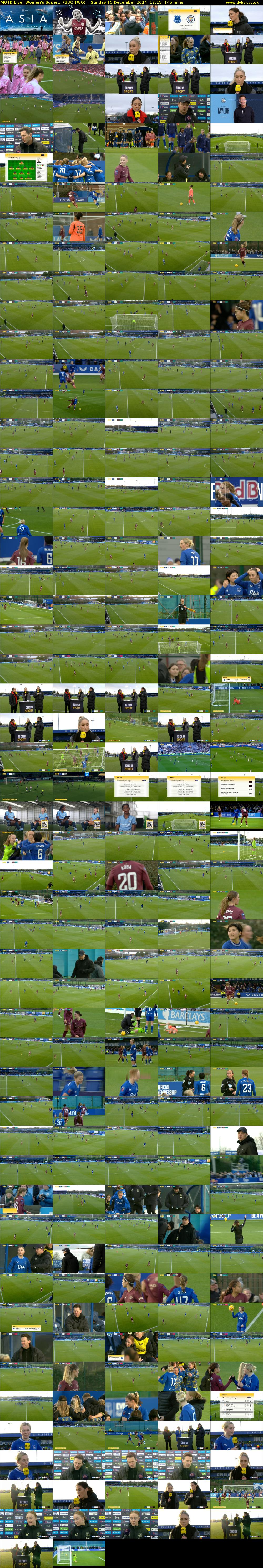 MOTD Live: Women's Super... (BBC TWO) Sunday 15 December 2024 12:15 - 14:40