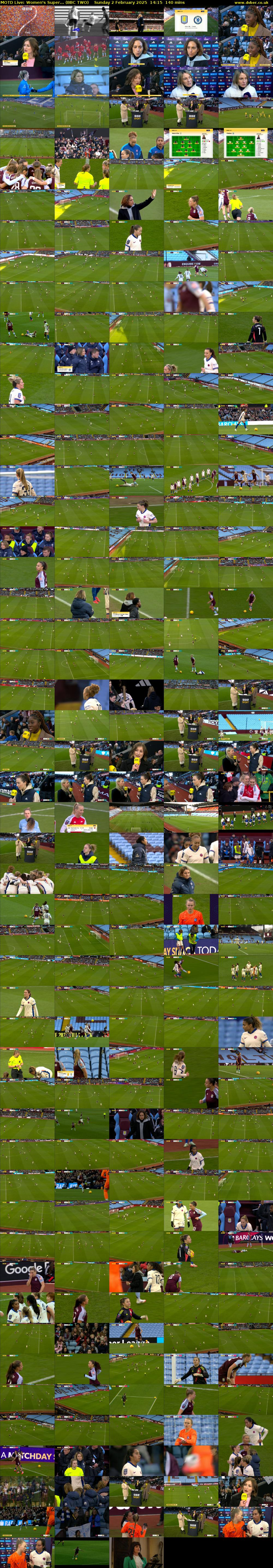 MOTD Live: Women's Super... (BBC TWO) Sunday 2 February 2025 14:15 - 16:35