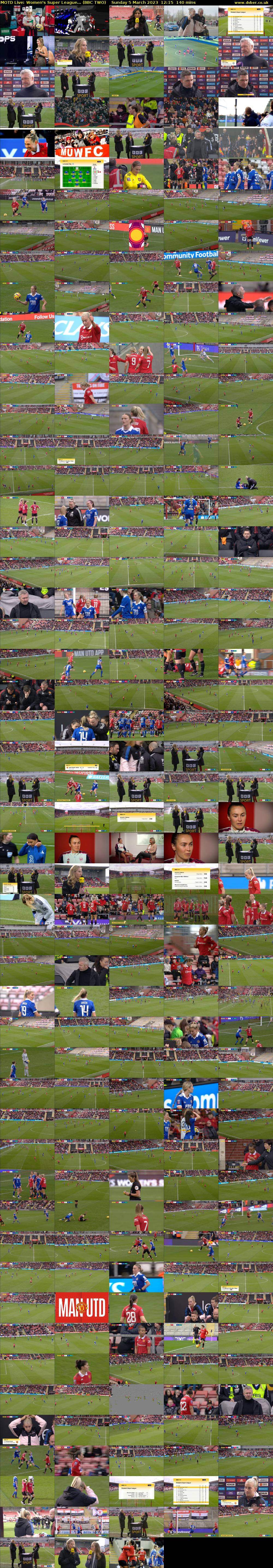MOTD Live: Women's Super League... (BBC TWO) Sunday 5 March 2023 12:15 - 14:35