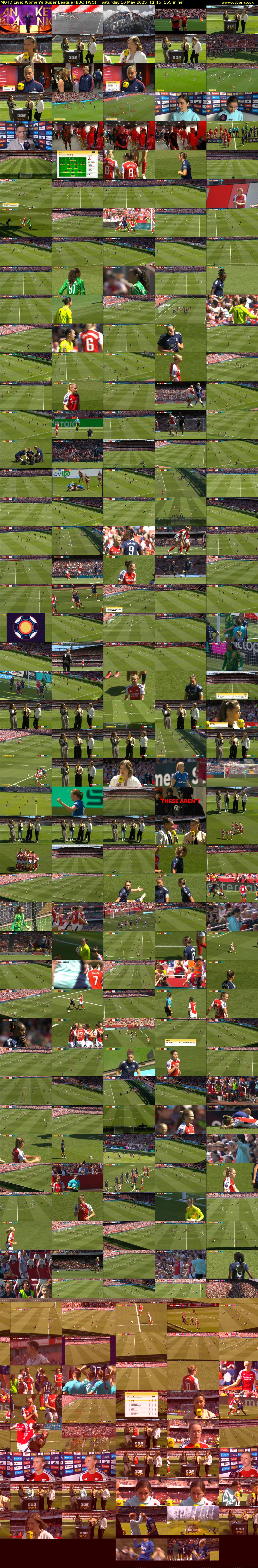 MOTD Live: Women's Super League (BBC TWO) Saturday 10 May 2025 12:15 - 14:50