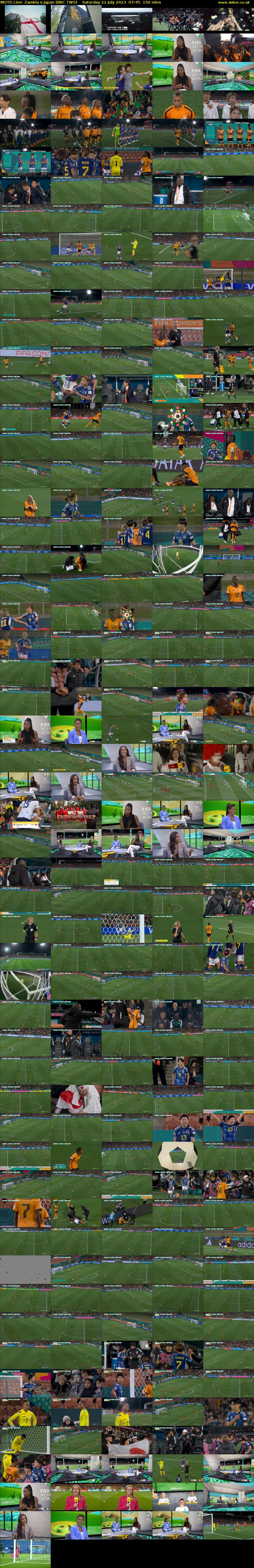 MOTD Live: Zambia v Japan (BBC TWO) Saturday 22 July 2023 07:45 - 10:15