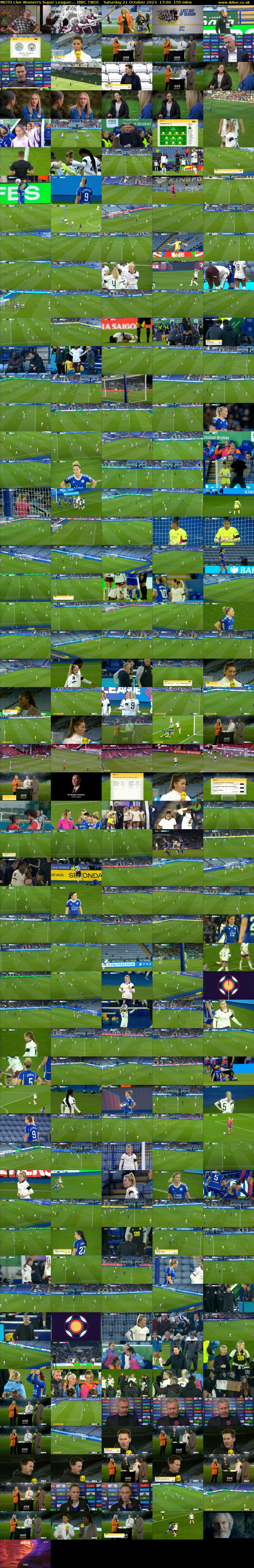 MOTD Live Women's Super League:... (BBC TWO) Saturday 21 October 2023 17:00 - 19:30