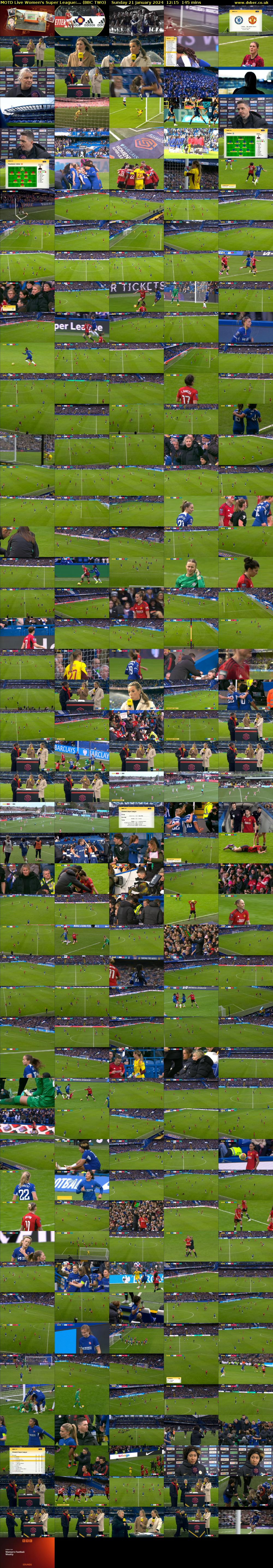 MOTD Live Women's Super League:... (BBC TWO) Sunday 21 January 2024 12:15 - 14:40