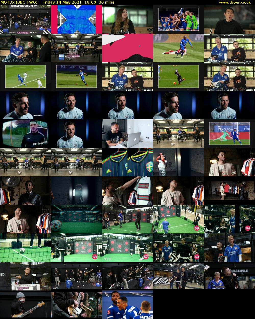 MOTDx (BBC TWO) Friday 14 May 2021 19:00 - 19:30