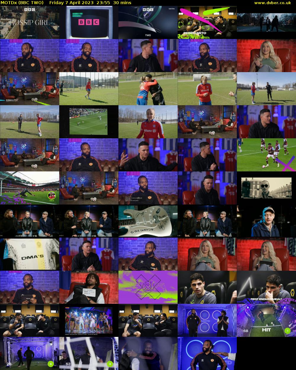 MOTDx (BBC TWO) Friday 7 April 2023 23:55 - 00:25
