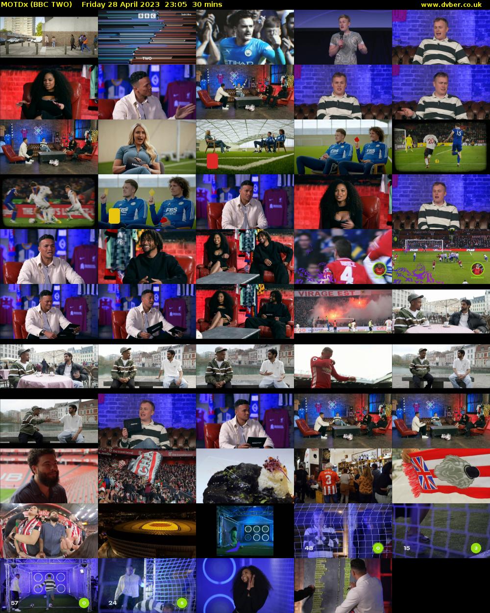 MOTDx (BBC TWO) Friday 28 April 2023 23:05 - 23:35