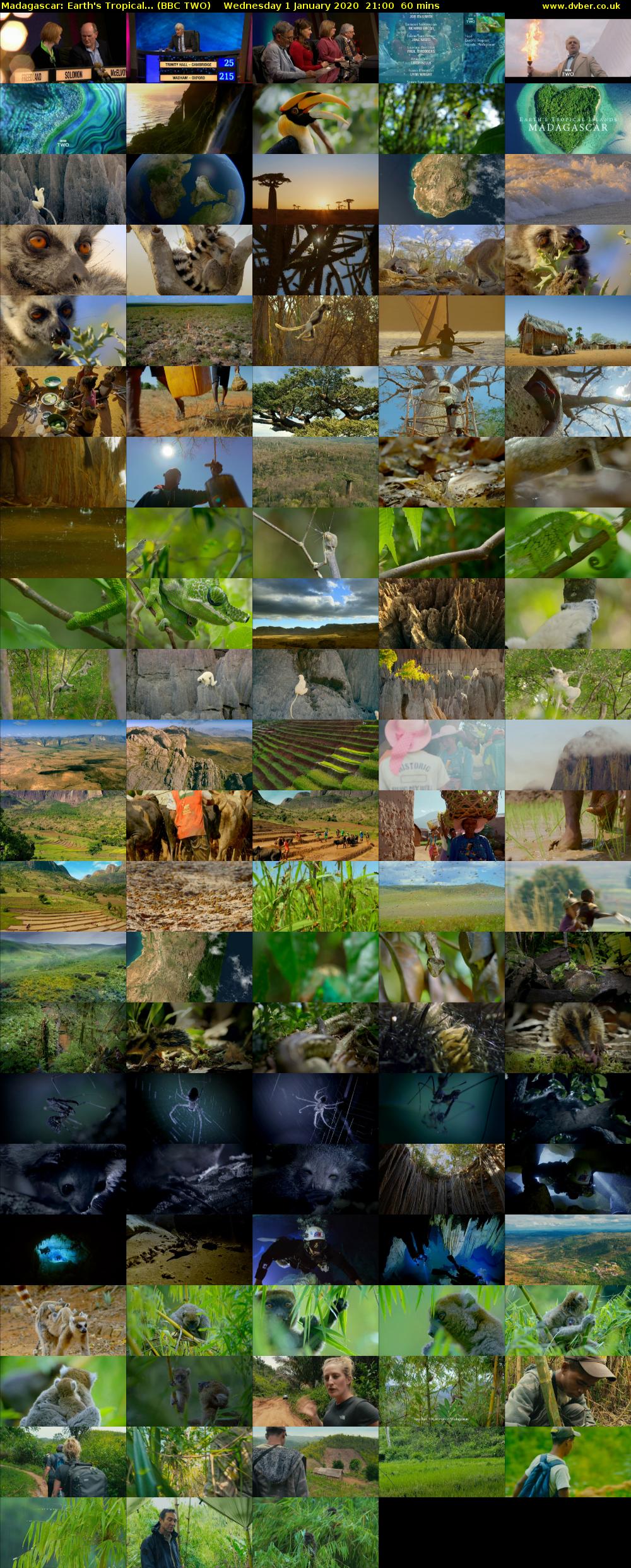 Madagascar: Earth's Tropical... (BBC TWO) Wednesday 1 January 2020 21:00 - 22:00
