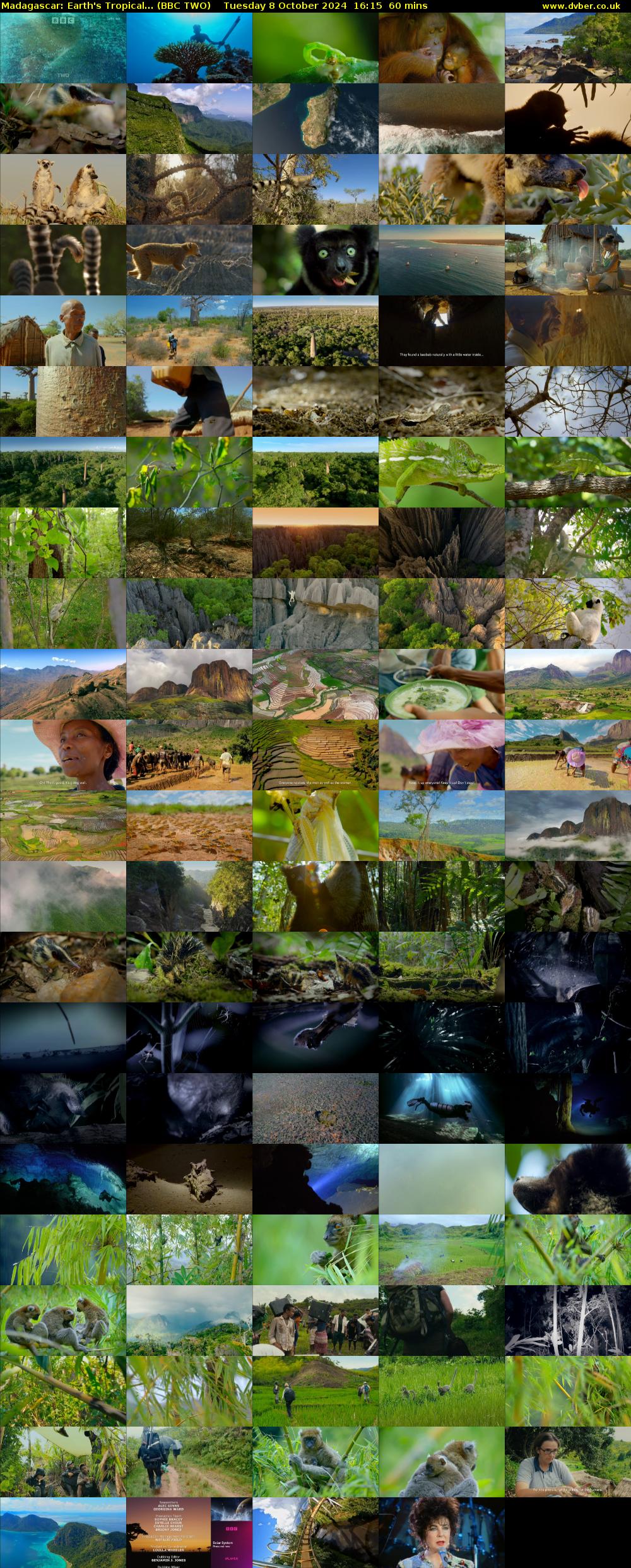 Madagascar: Earth's Tropical... (BBC TWO) Tuesday 8 October 2024 16:15 - 17:15