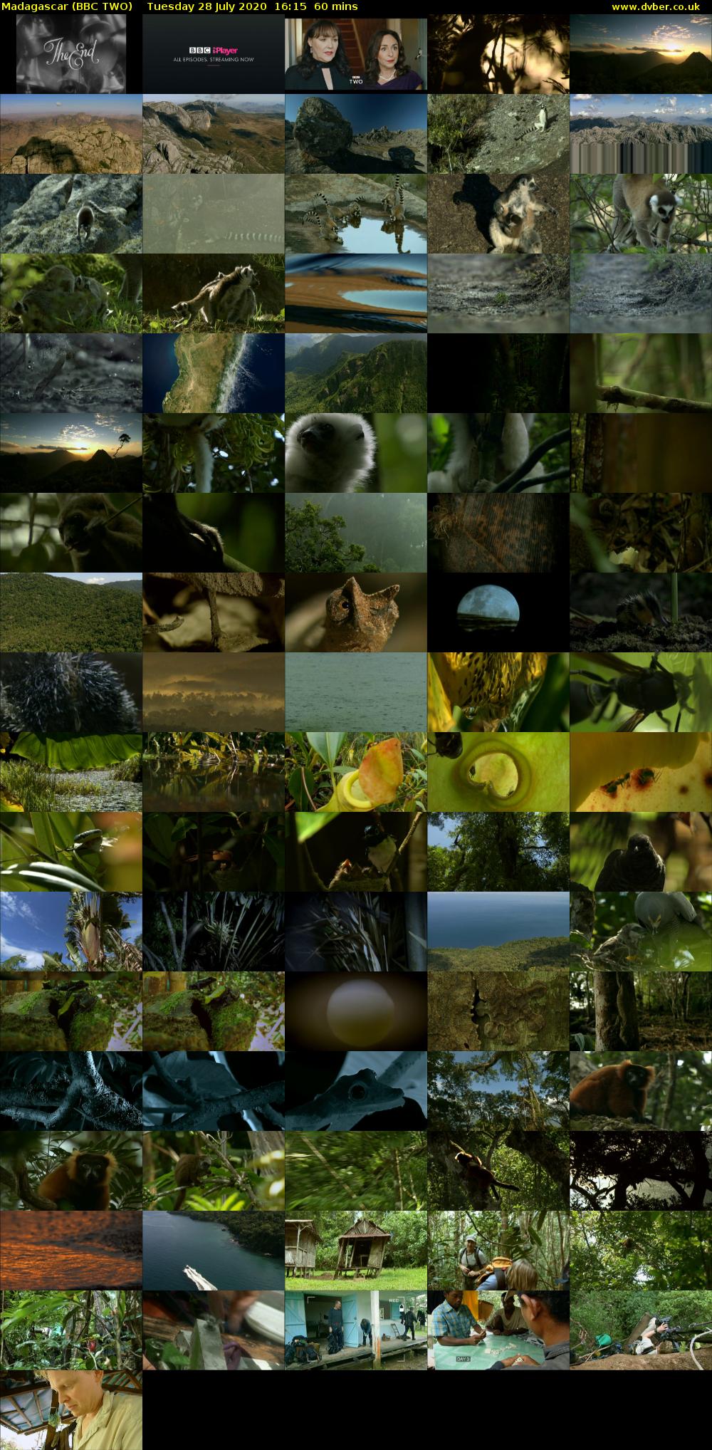 Madagascar (BBC TWO) Tuesday 28 July 2020 16:15 - 17:15