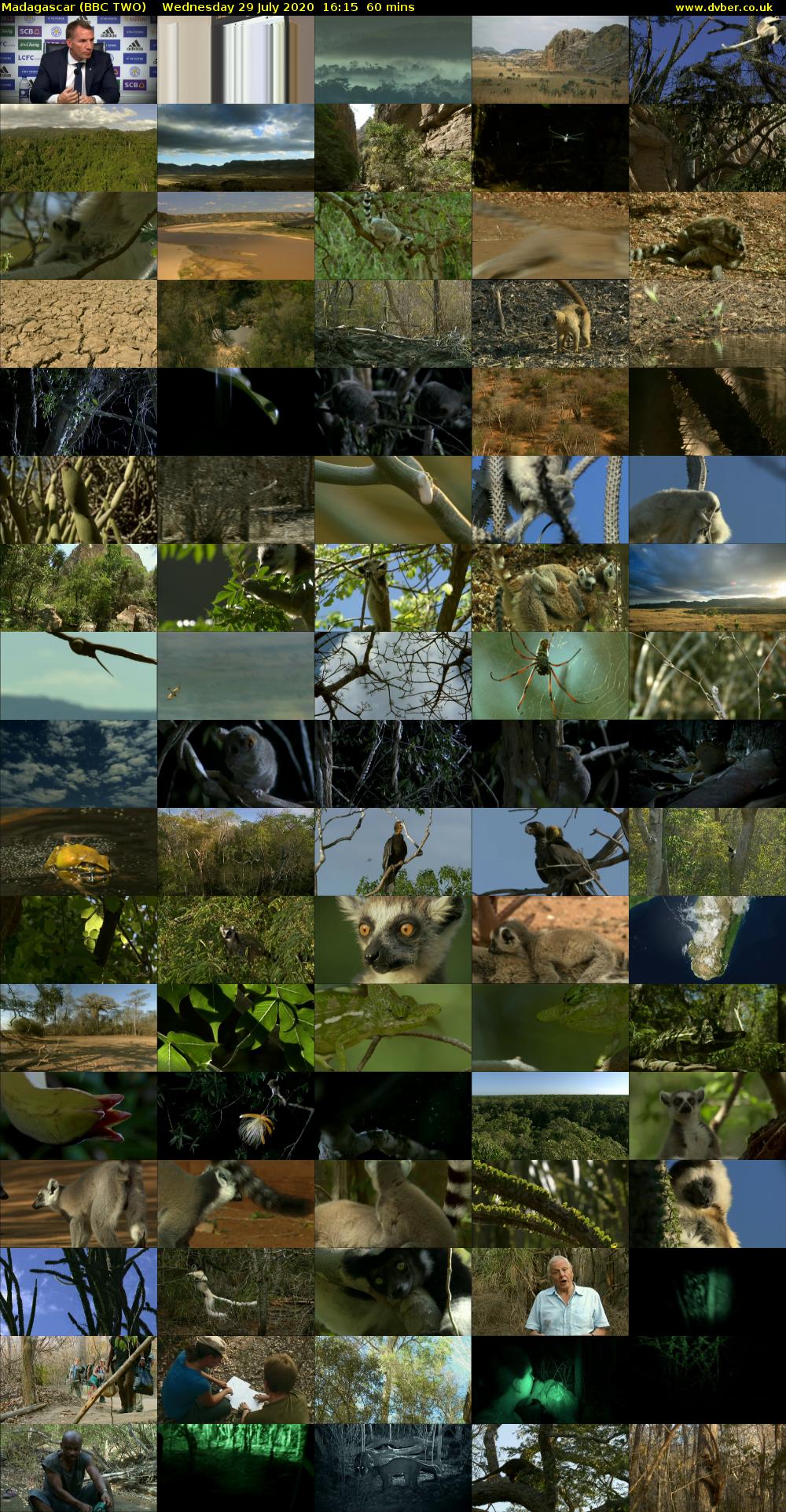 Madagascar (BBC TWO) Wednesday 29 July 2020 16:15 - 17:15