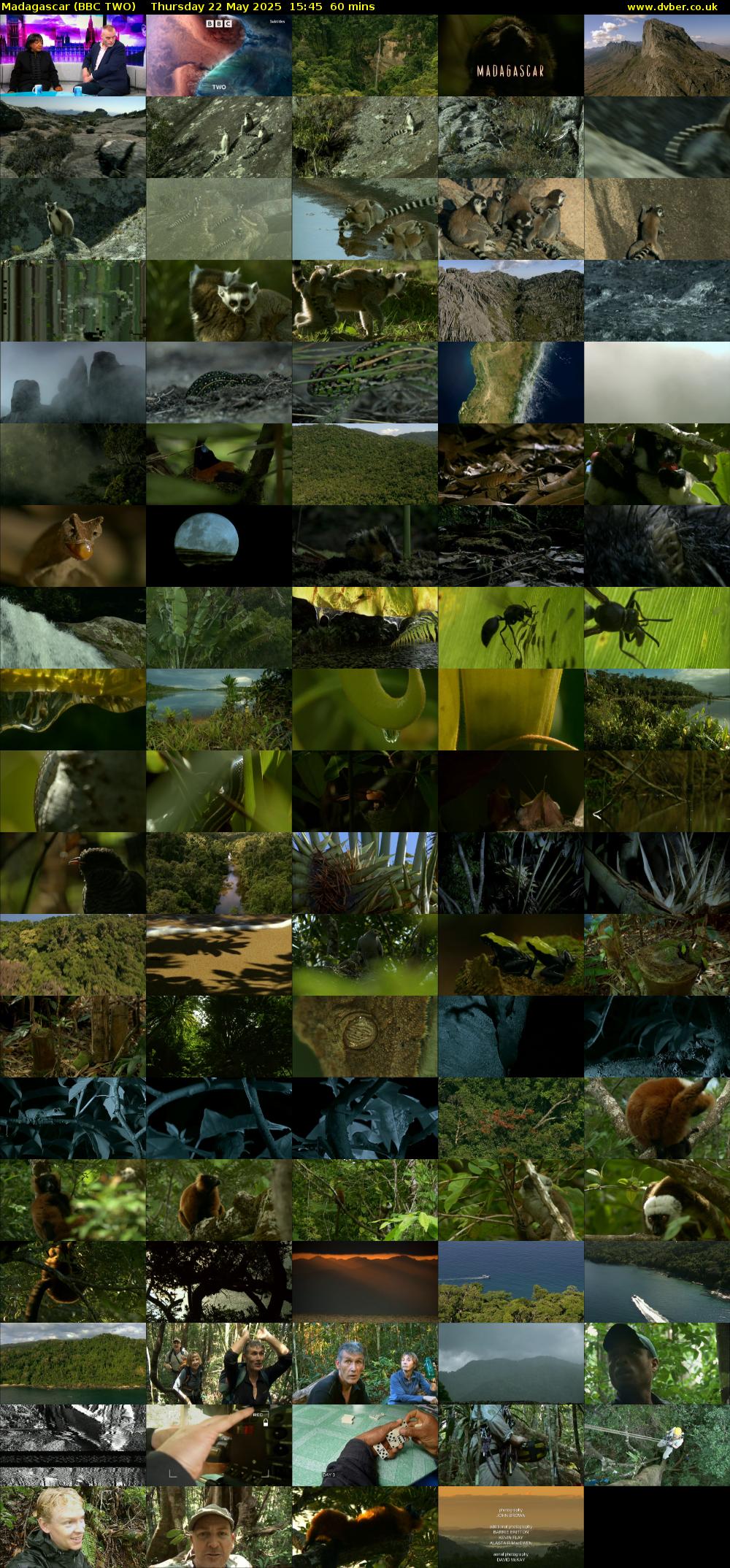 Madagascar (BBC TWO) Thursday 22 May 2025 15:45 - 16:45