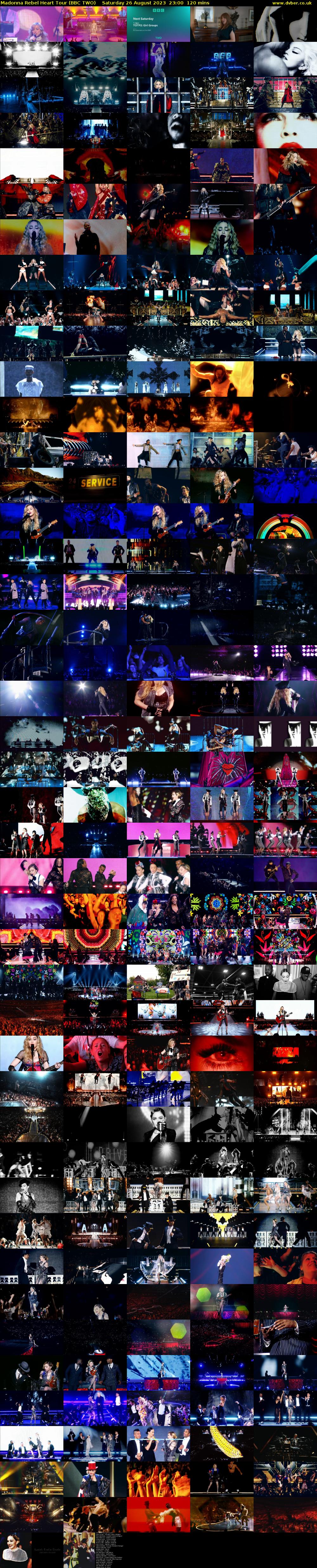 Madonna Rebel Heart Tour (BBC TWO) Saturday 26 August 2023 23:00 - 01:00