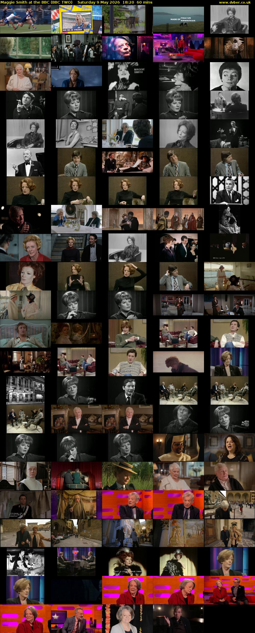 Maggie Smith at the BBC (BBC TWO) Saturday 9 May 2026 18:20 - 19:20