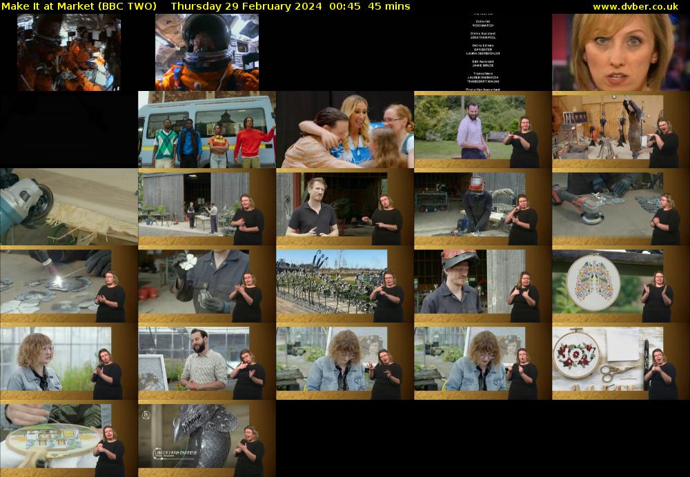 Make It at Market (BBC TWO) Thursday 29 February 2024 00:45 - 01:30