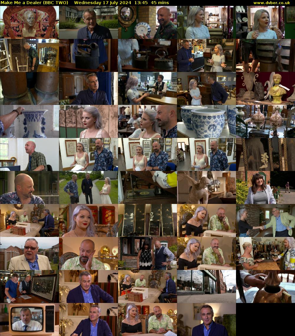 Make Me a Dealer (BBC TWO) Wednesday 17 July 2024 13:45 - 14:30