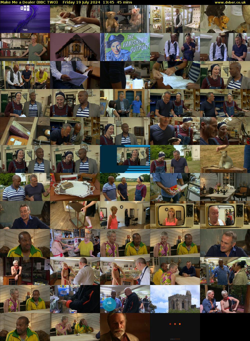 Make Me a Dealer (BBC TWO) Friday 19 July 2024 13:45 - 14:30