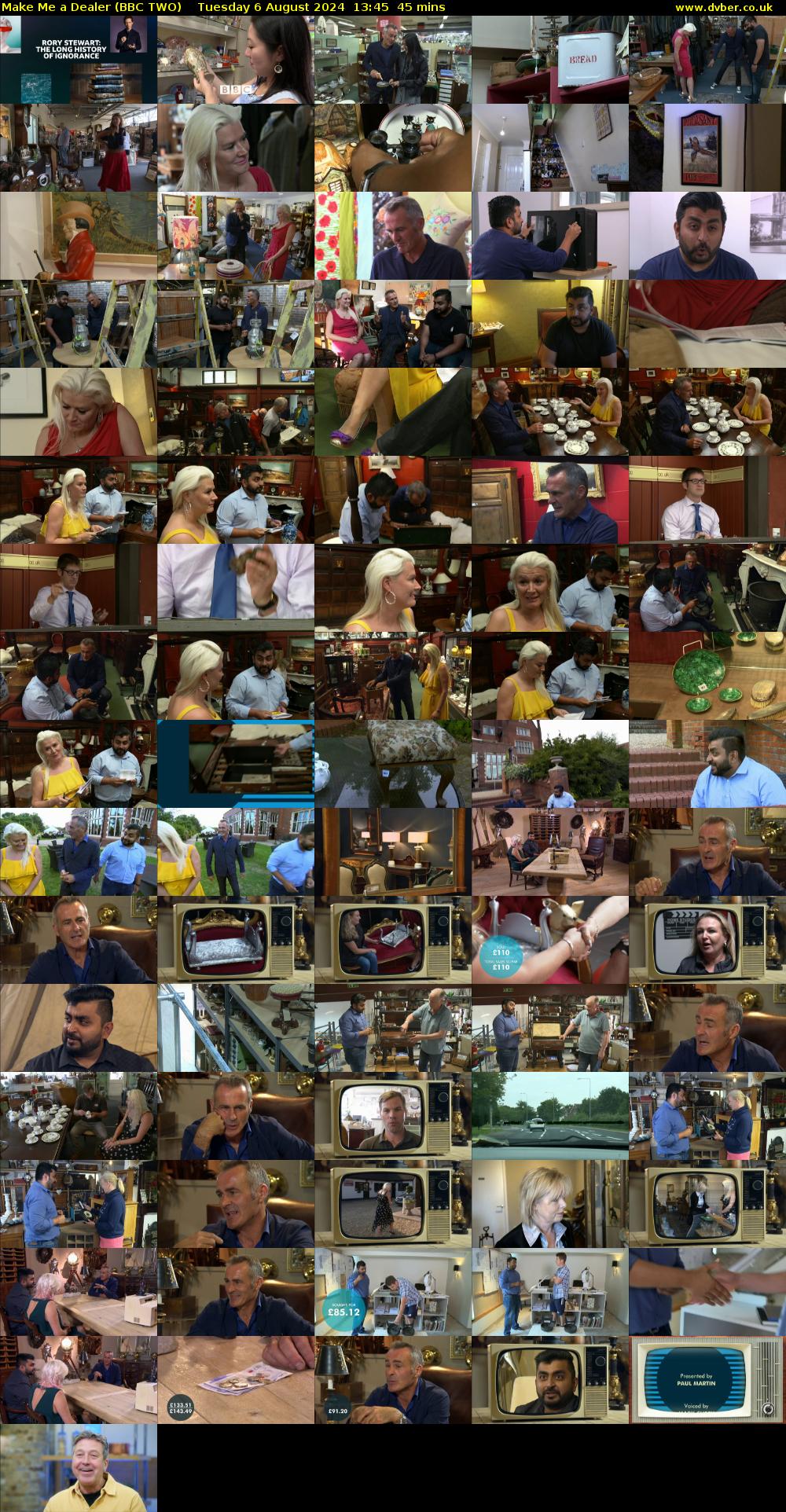 Make Me a Dealer (BBC TWO) Tuesday 6 August 2024 13:45 - 14:30