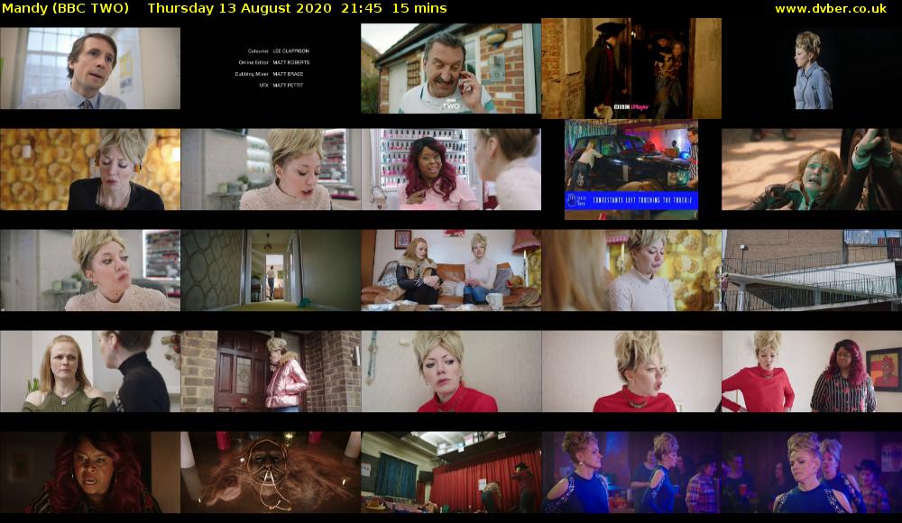 Mandy (BBC TWO) Thursday 13 August 2020 21:45 - 22:00