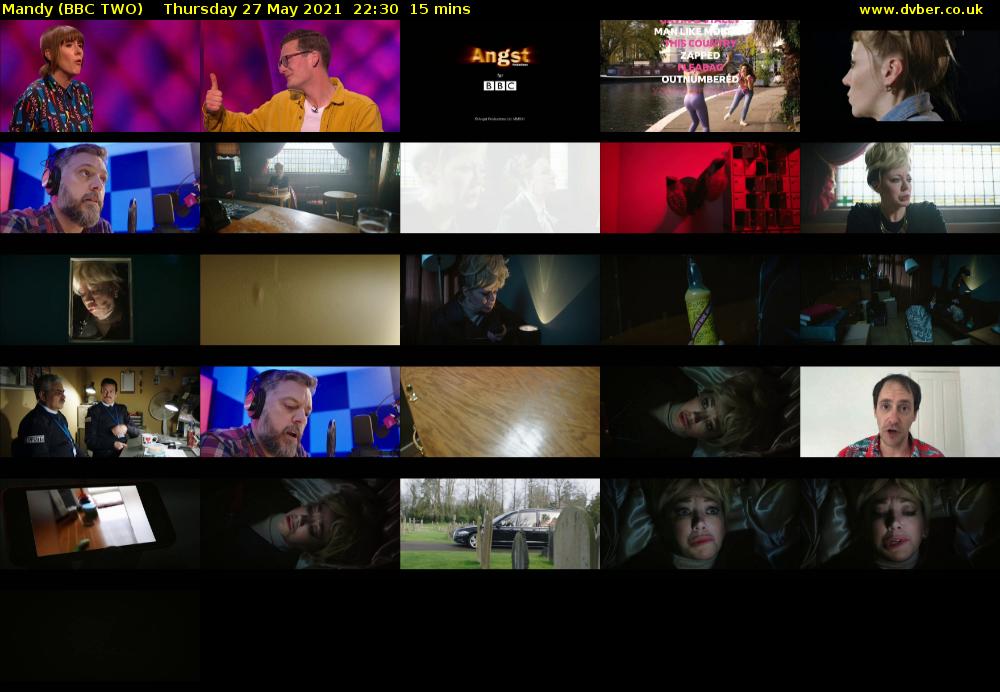 Mandy (BBC TWO) Thursday 27 May 2021 22:30 - 22:45