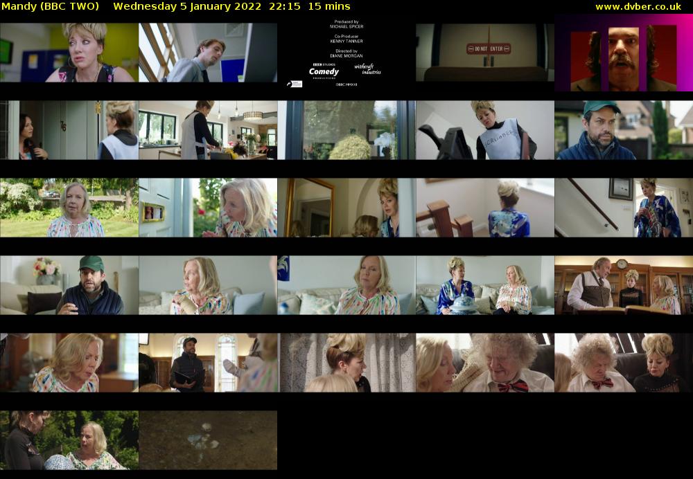 Mandy (BBC TWO) Wednesday 5 January 2022 22:15 - 22:30