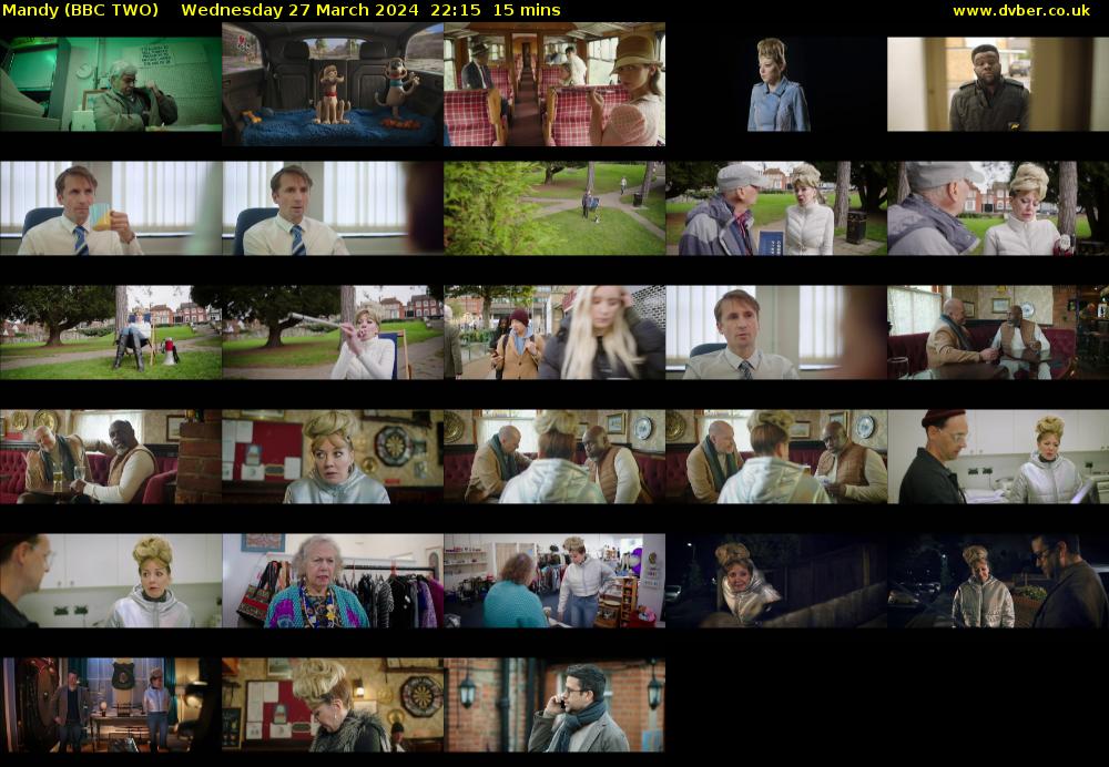 Mandy (BBC TWO) Wednesday 27 March 2024 22:15 - 22:30