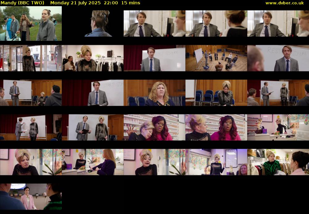 Mandy (BBC TWO) Monday 21 July 2025 22:00 - 22:15