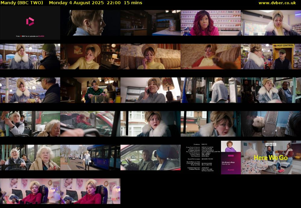 Mandy (BBC TWO) Monday 4 August 2025 22:00 - 22:15