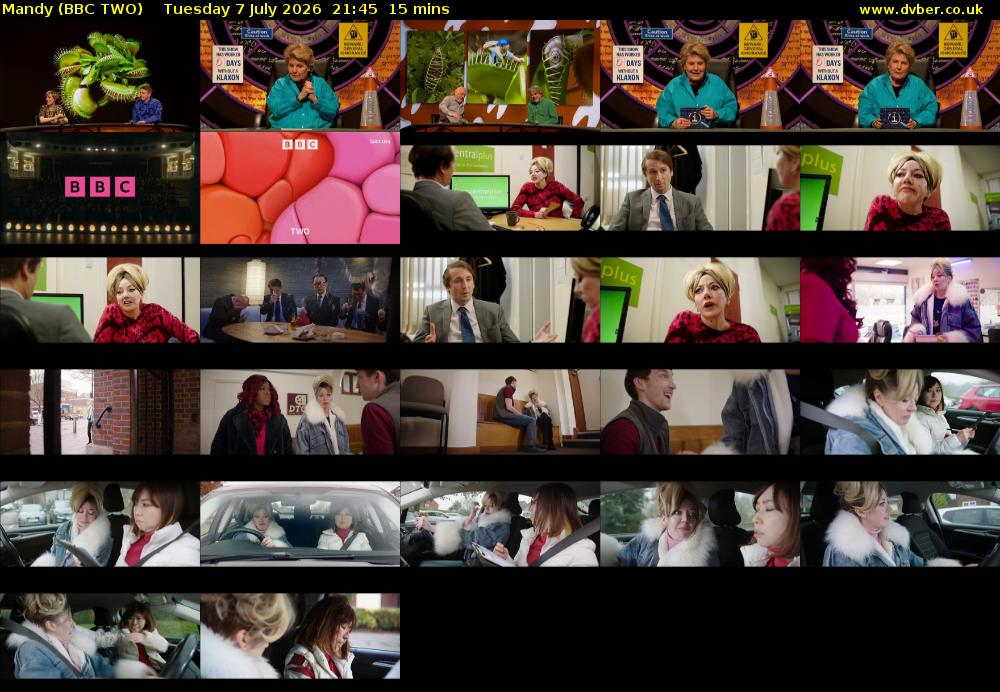 Mandy (BBC TWO) Tuesday 7 July 2026 21:45 - 22:00