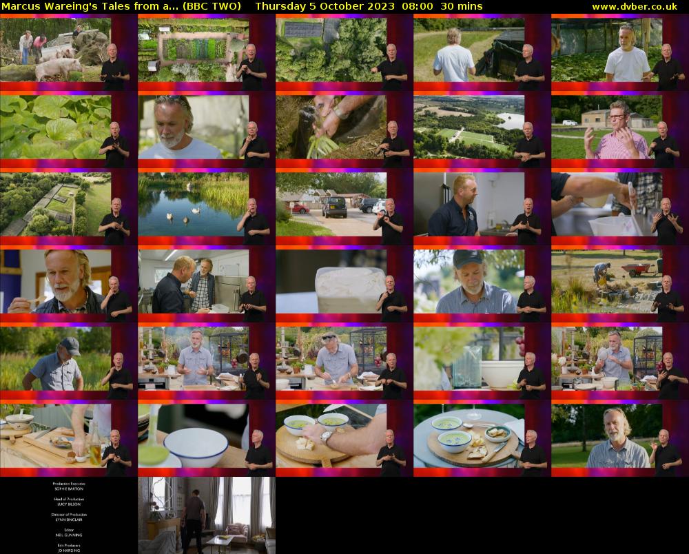 Marcus Wareing's Tales from a... (BBC TWO) Thursday 5 October 2023 08:00 - 08:30