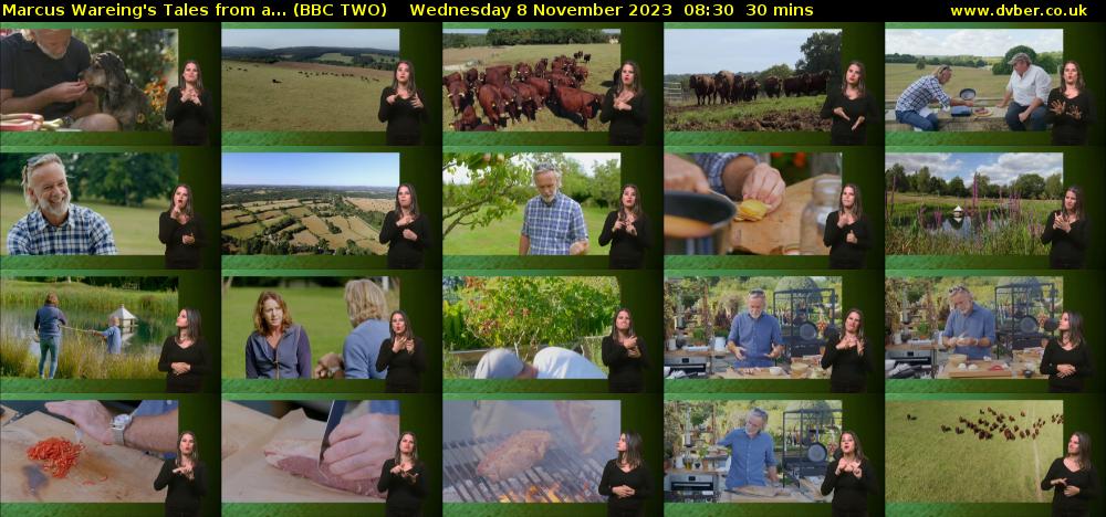Marcus Wareing's Tales from a... (BBC TWO) Wednesday 8 November 2023 08:30 - 09:00