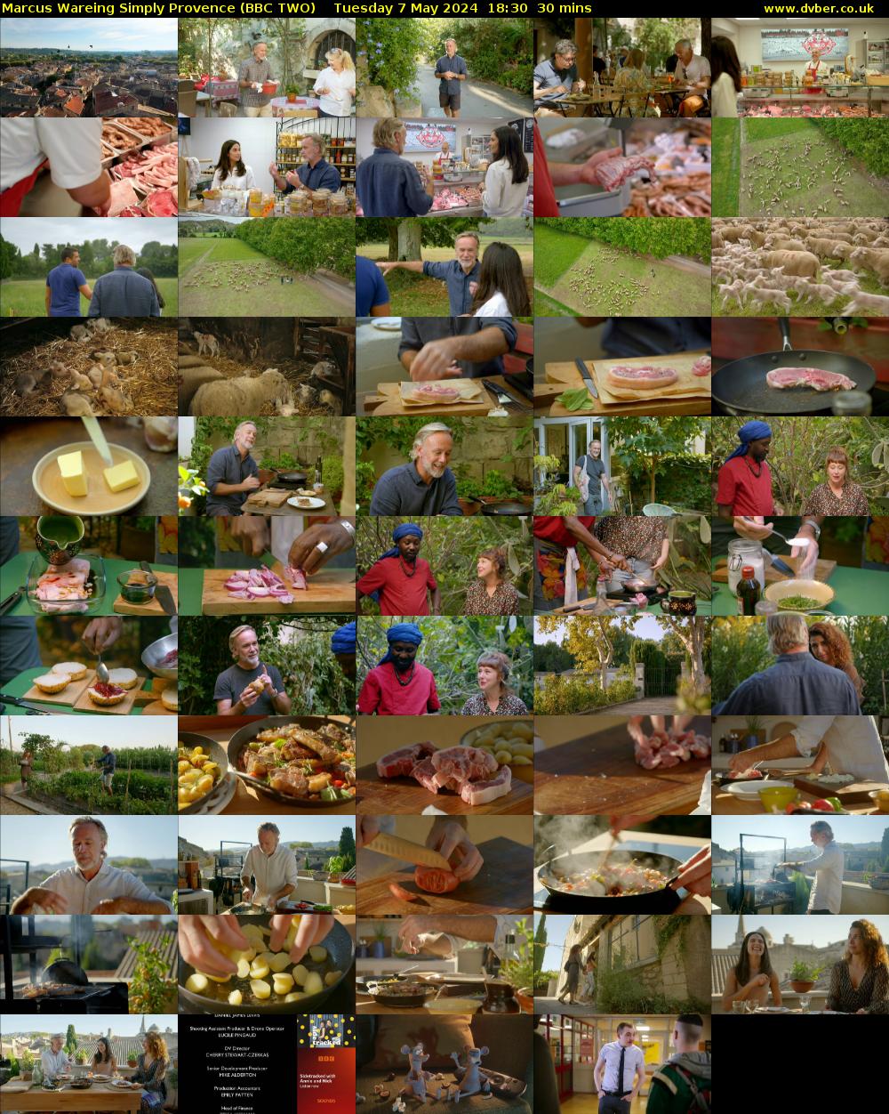 Marcus Wareing Simply Provence (BBC TWO) Tuesday 7 May 2024 18:30 - 19:00