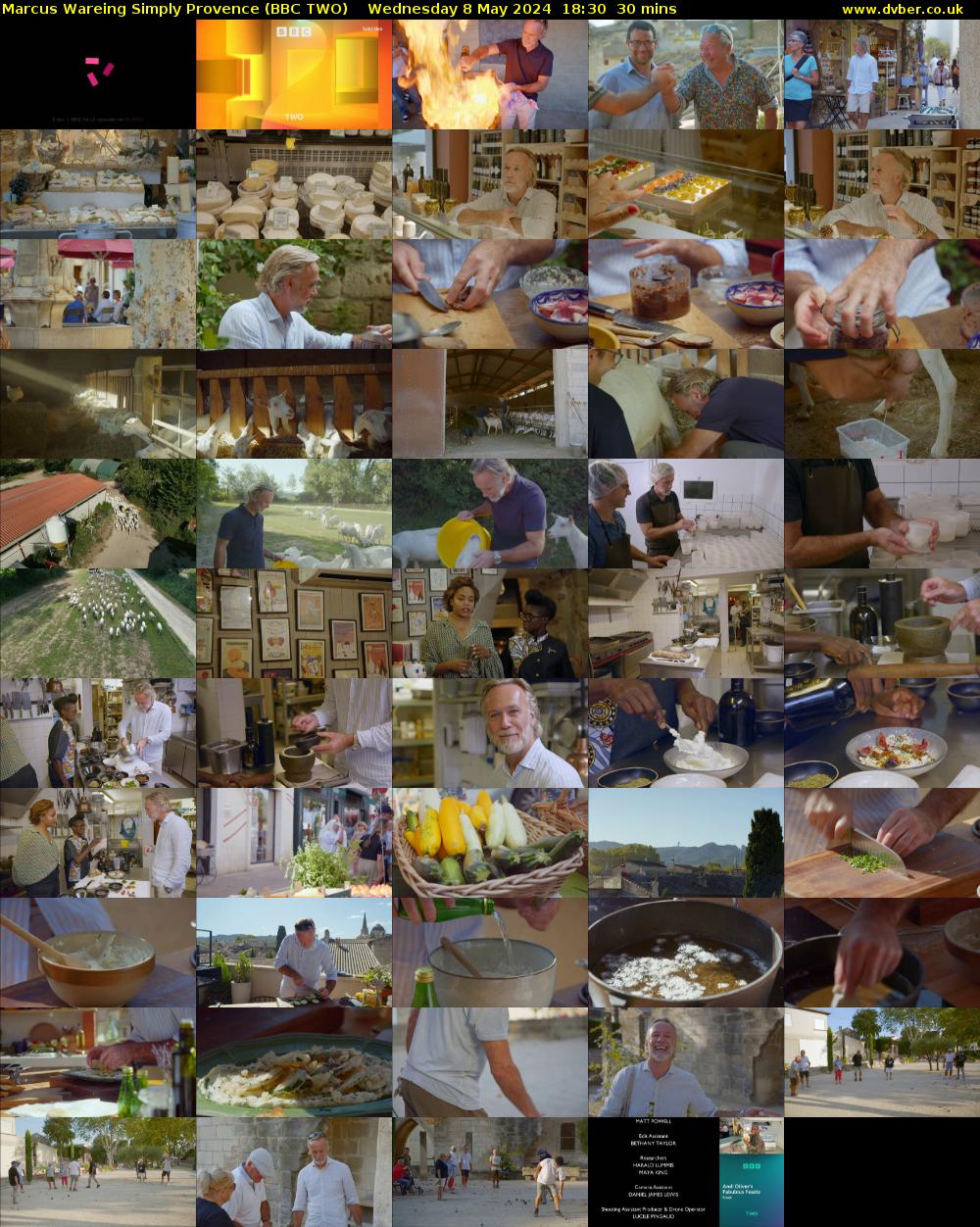 Marcus Wareing Simply Provence (BBC TWO) Wednesday 8 May 2024 18:30 - 19:00