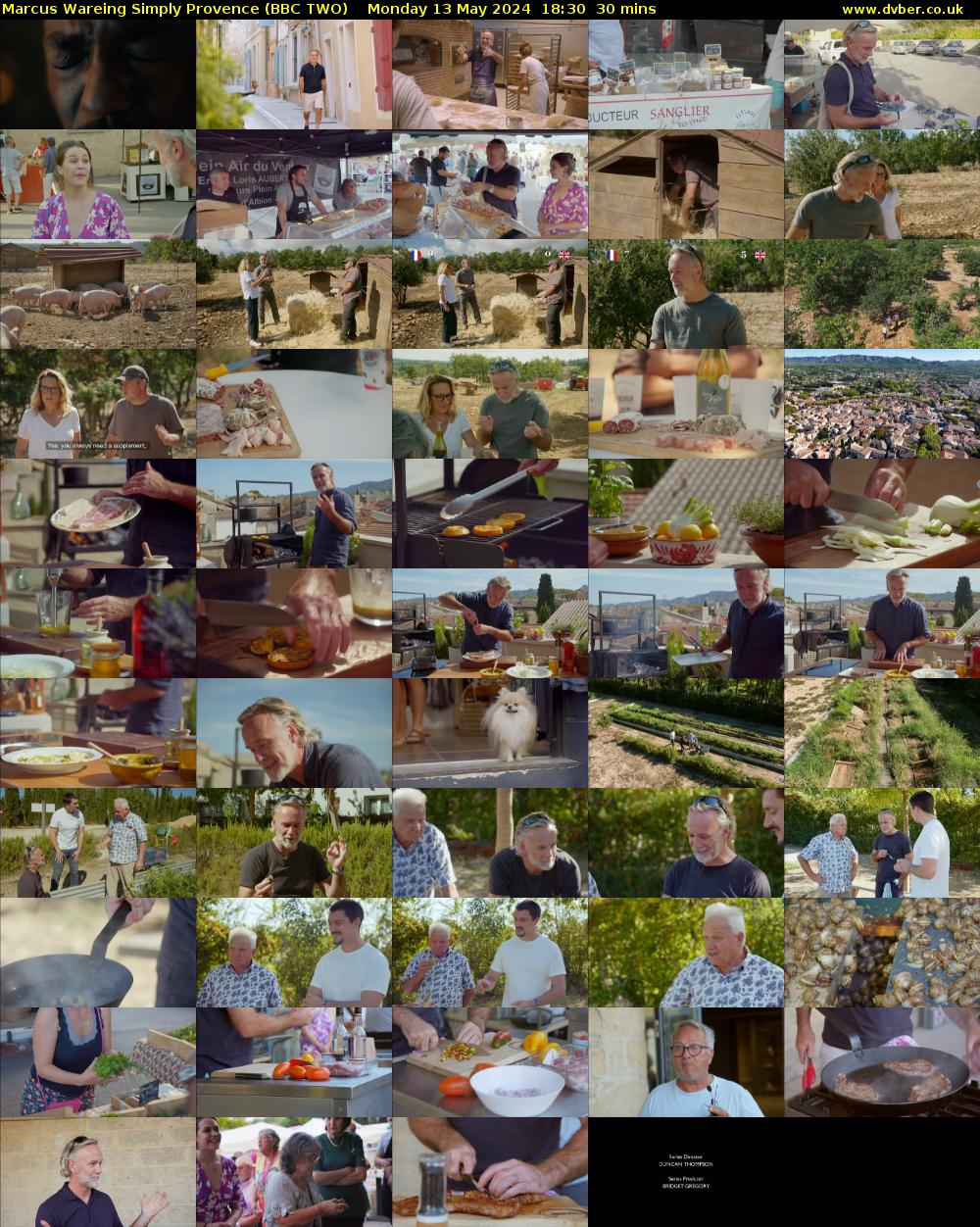 Marcus Wareing Simply Provence (BBC TWO) Monday 13 May 2024 18:30 - 19:00