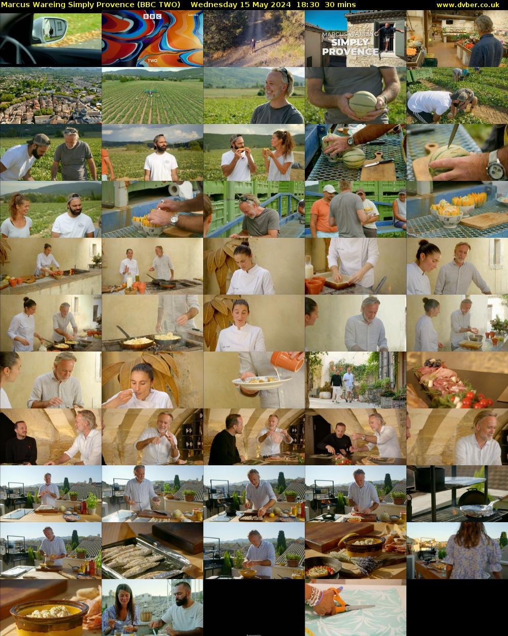 Marcus Wareing Simply Provence (BBC TWO) Wednesday 15 May 2024 18:30 - 19:00