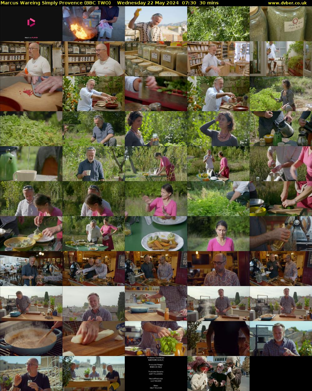 Marcus Wareing Simply Provence (BBC TWO) Wednesday 22 May 2024 07:30 - 08:00