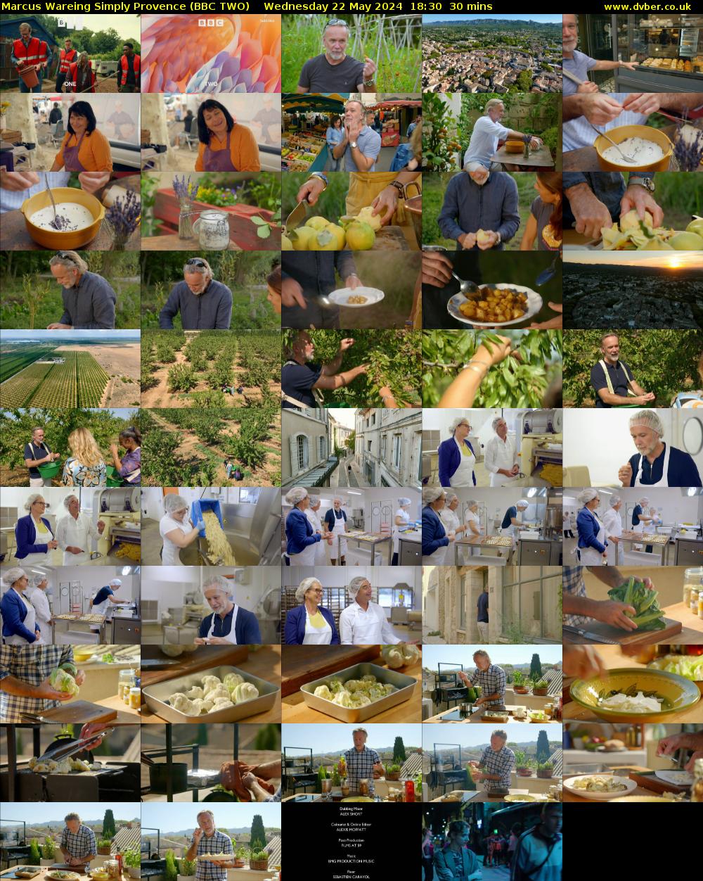 Marcus Wareing Simply Provence (BBC TWO) Wednesday 22 May 2024 18:30 - 19:00