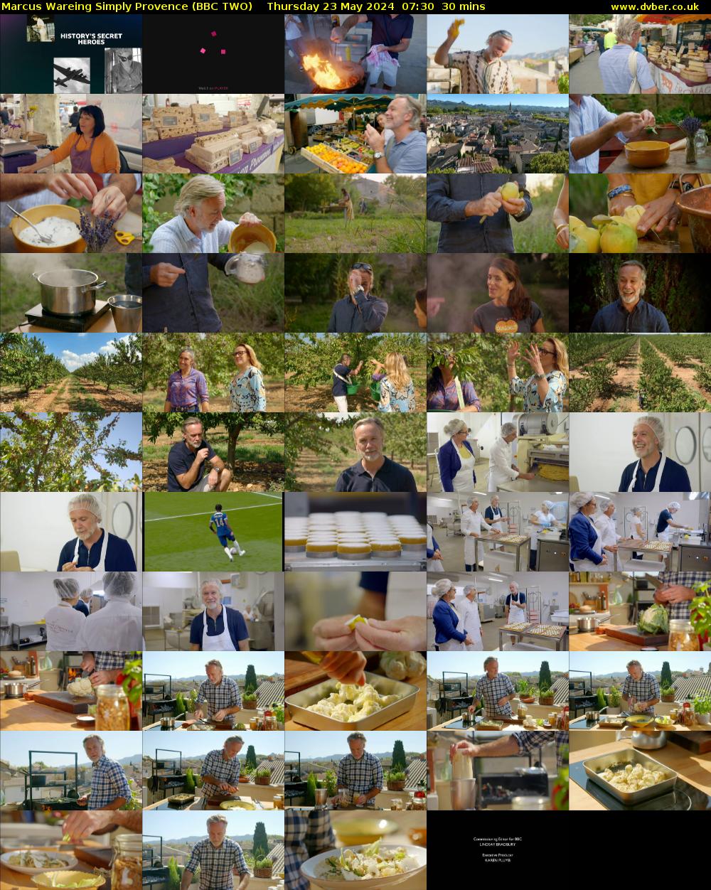 Marcus Wareing Simply Provence (BBC TWO) Thursday 23 May 2024 07:30 - 08:00