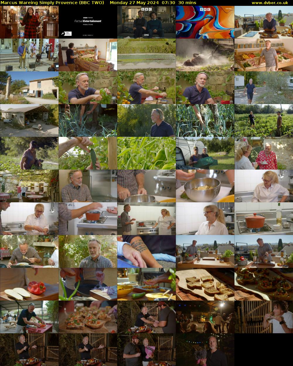 Marcus Wareing Simply Provence (BBC TWO) Monday 27 May 2024 07:30 - 08:00