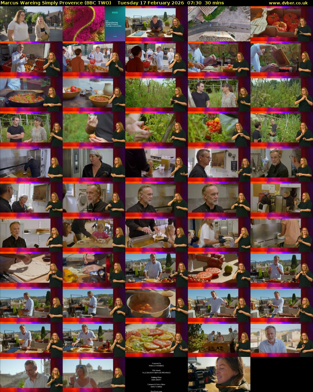 Marcus Wareing Simply Provence (BBC TWO) Tuesday 17 February 2026 07:30 - 08:00