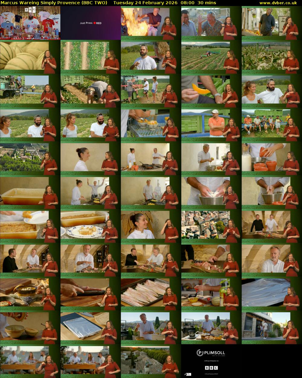Marcus Wareing Simply Provence (BBC TWO) Tuesday 24 February 2026 08:00 - 08:30