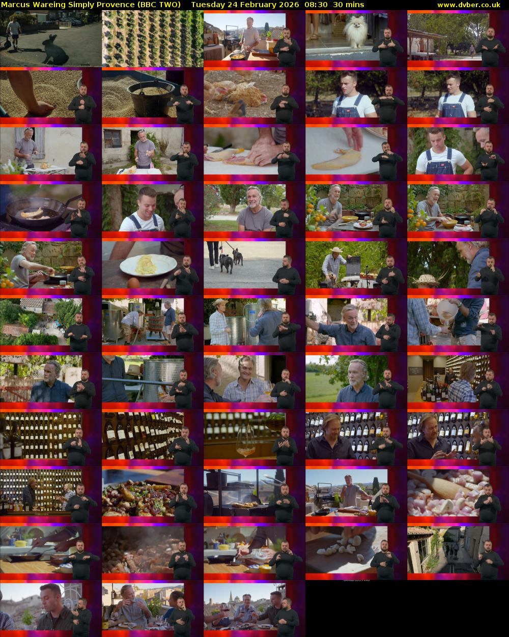 Marcus Wareing Simply Provence (BBC TWO) Tuesday 24 February 2026 08:30 - 09:00