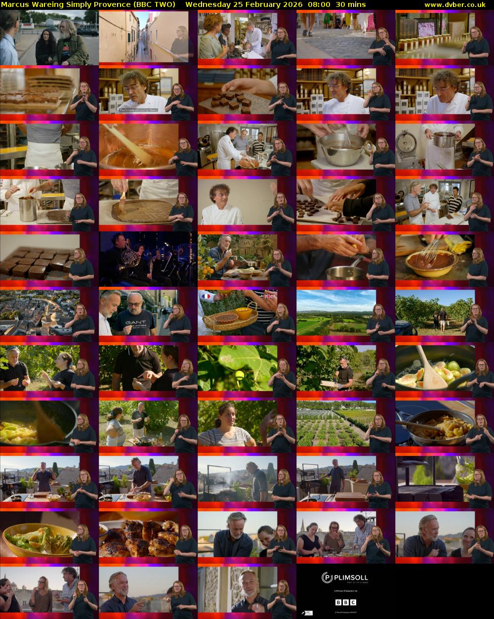 Marcus Wareing Simply Provence (BBC TWO) Wednesday 25 February 2026 08:00 - 08:30